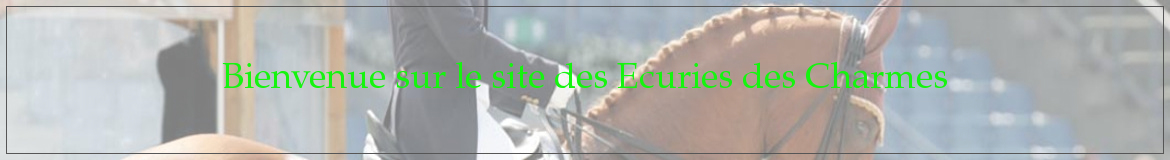 Bienvenue sur le site des Ecuries des Charmes